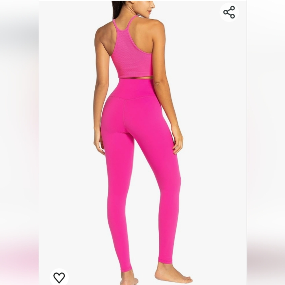 No Boundaries Lightweight Hoodie & Leggings Active Set Hot Pink & Black NWOT - Picture 9 of 12